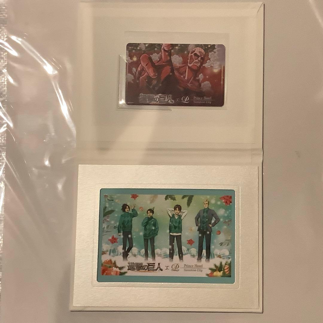 進撃の巨人　プリンスホテル　イケプリ　アクリルスタンド　エレン　リヴァイ