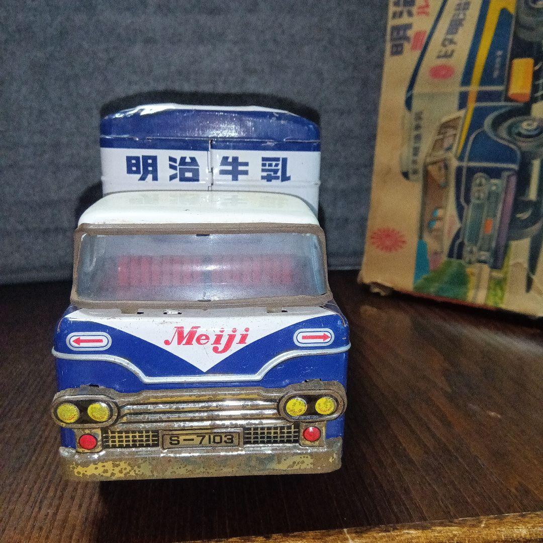 当時物ブリキの玩具 ビタ明治牛乳ミルクトラック