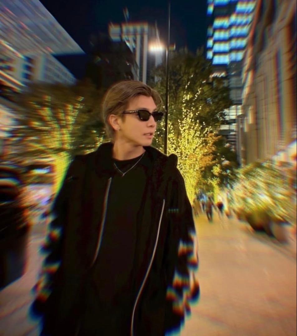 【岩田剛典着用】ASKYURSELF ニット ジップ フーディ