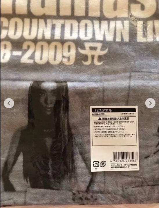 浜崎あゆみ10th PREMIUM COUNTDOWN LIVE 特大タオル