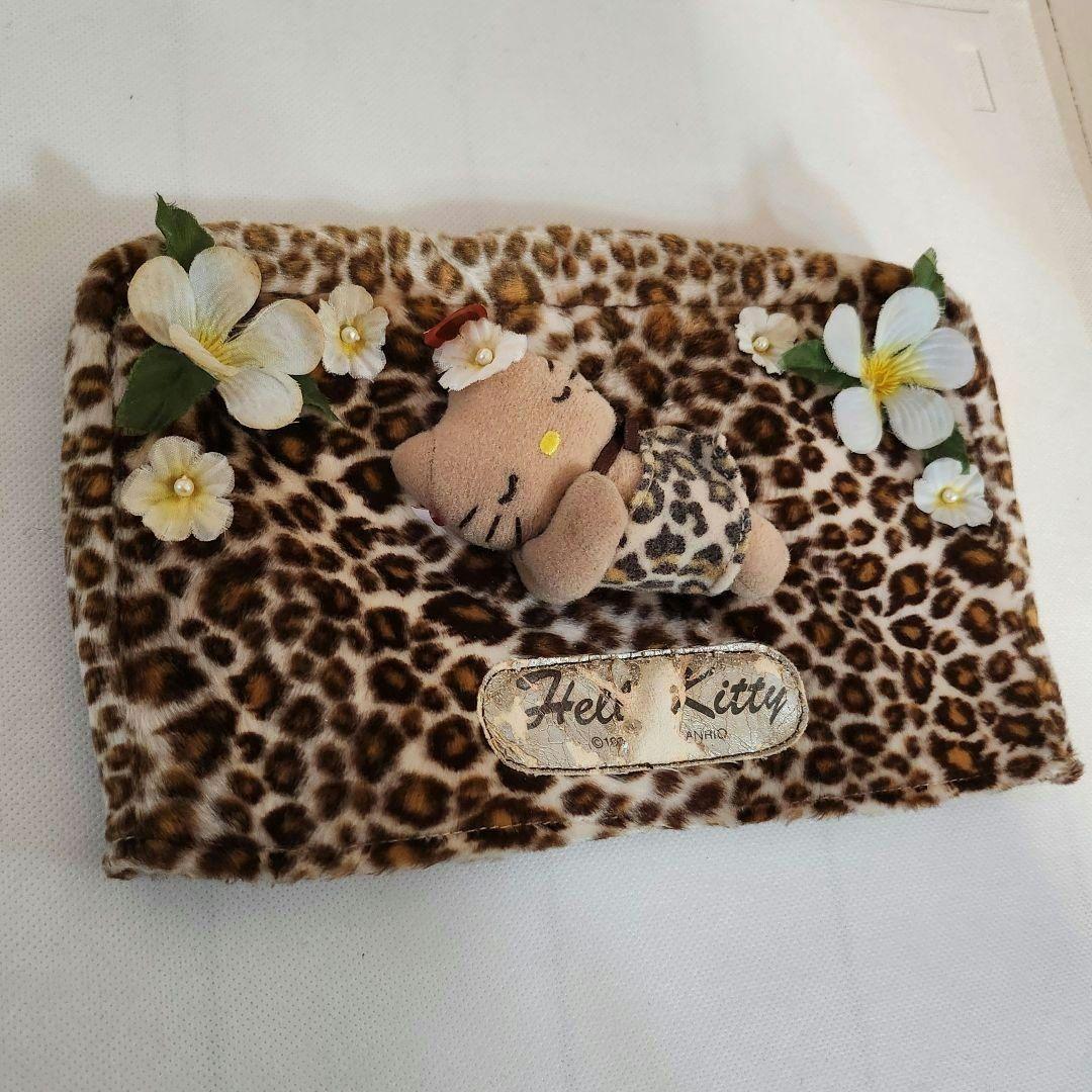 2002年製 ハローキティ ガングロ ヒョウ柄 ナビカバー カー用品