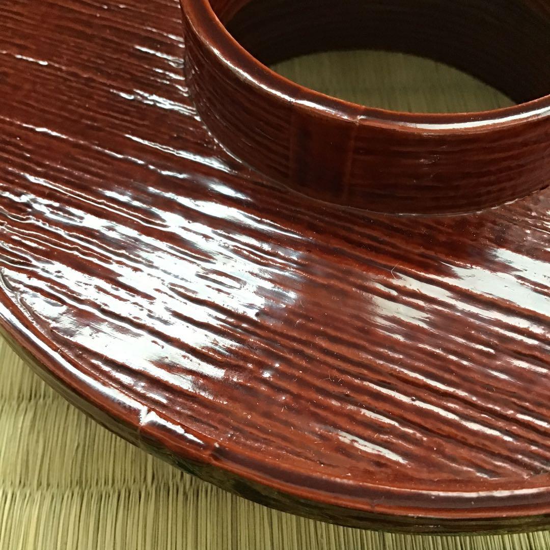 茶道具　柿合わせ天目台　初代楽只斎好　松尾流十代不染斎書付　共箱　N219TD