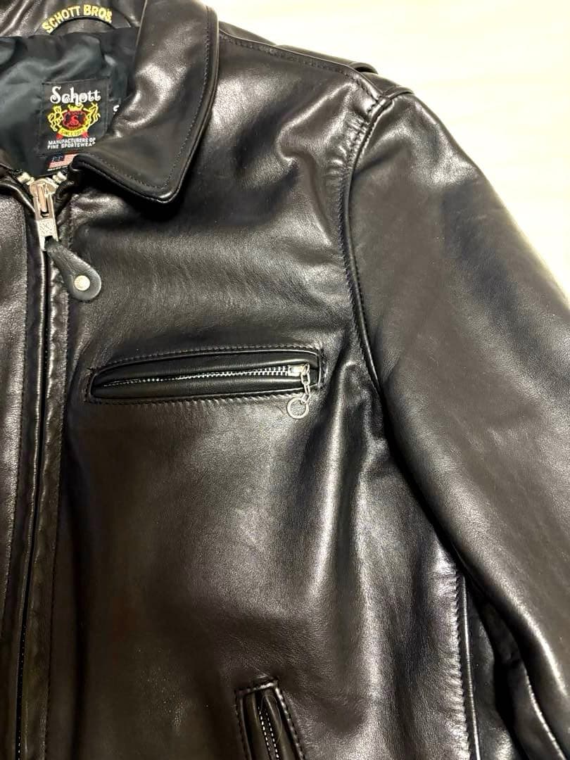 ⭐︎美品schott トラッカージャケット 7209 103US 牛本革　40