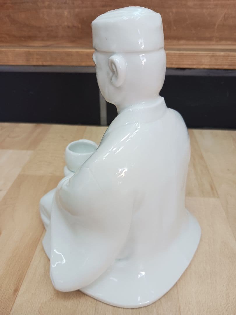 白磁　利休像　大五郎作　共箱