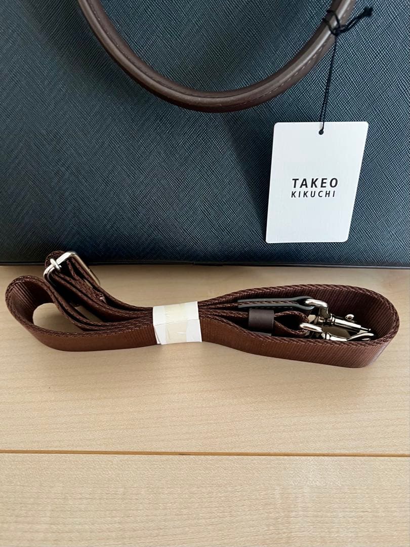 TAKEO KIKUCHI ビジネスバッグ A4 ネイビー