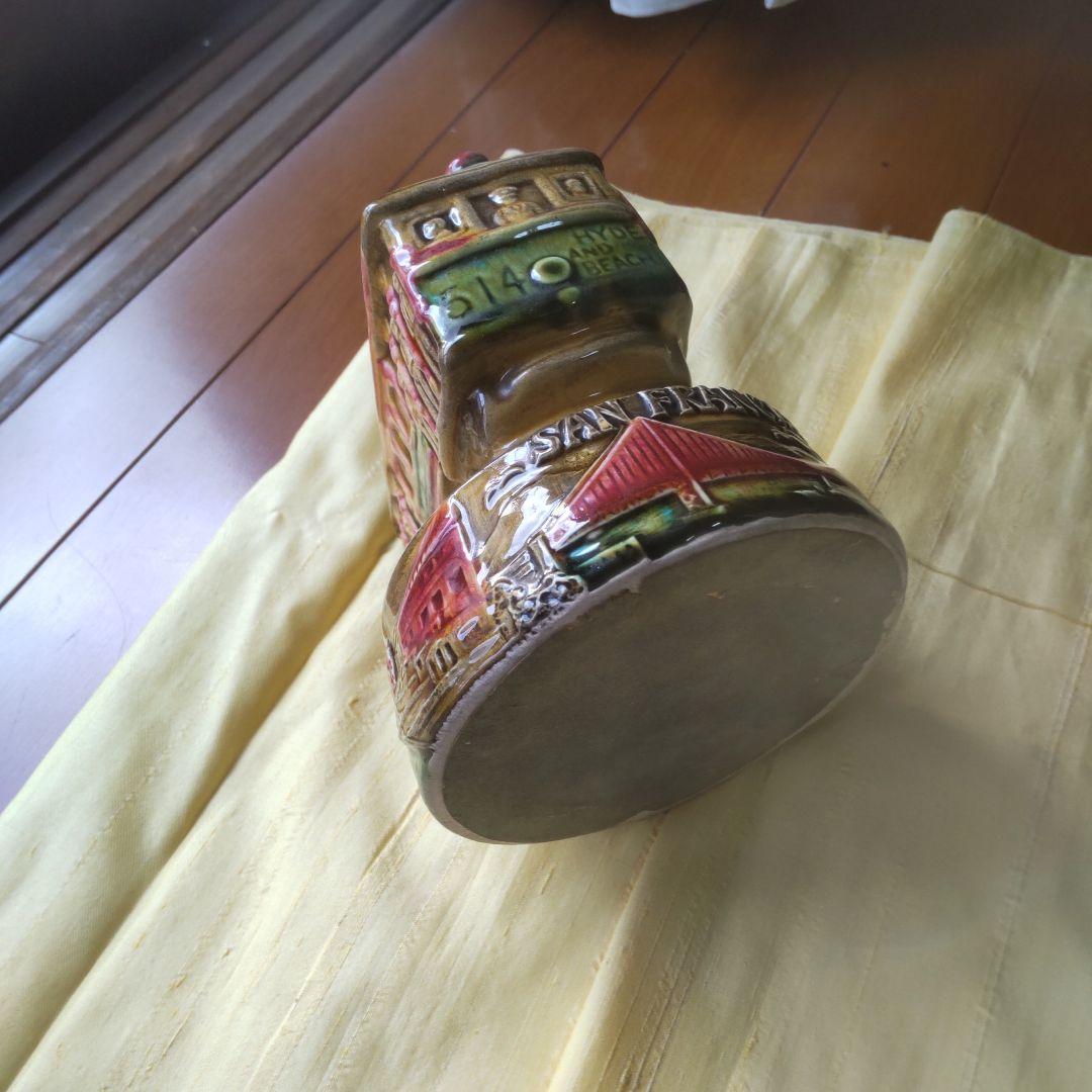 サンフランシスコ ケーブルカー 陶器 回転オルゴール