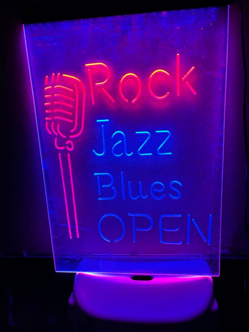 ＭＹー２０ ネオン看板 Rock Jazz Blues OPEN 激安