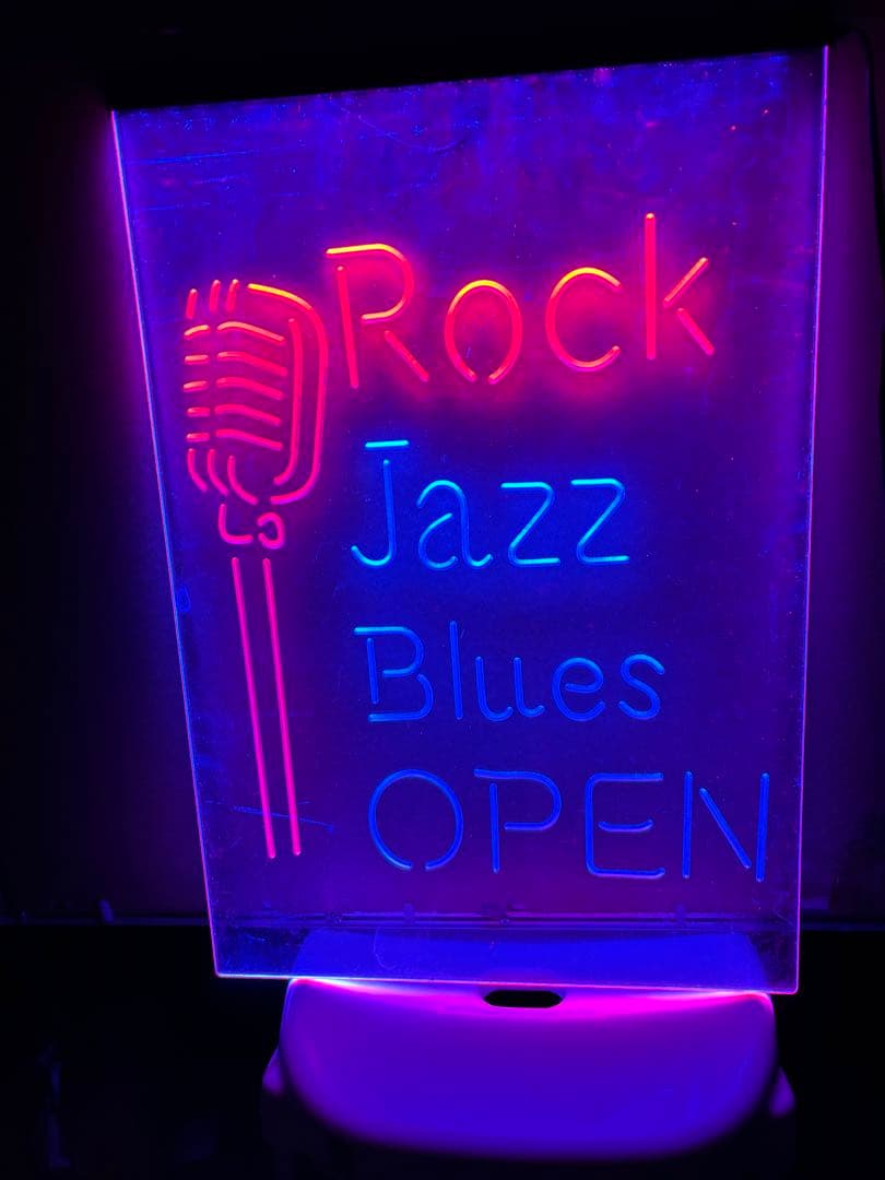 ＭＹー２０ ネオン看板 Rock Jazz Blues OPEN 激安