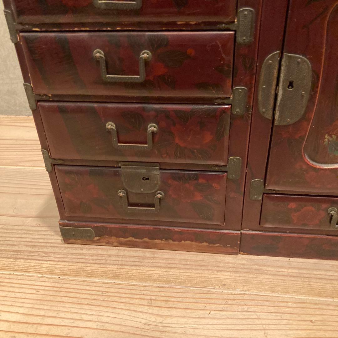 漆塗り 小箪笥 アンティーク　当時物　昭和レトロ　和箪笥 和家具　骨董
