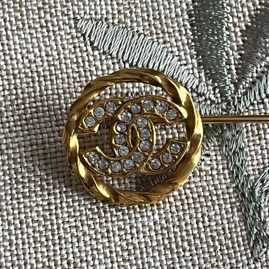 CHANEL　シャネル　ピンブローチ　ヴィンテージ　ココマーク　正規品
