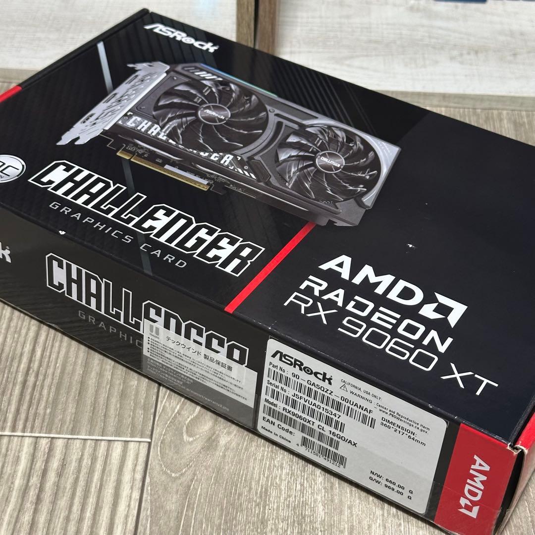 グラフィックボード・グラボ・ビデオカード ASRock AMD Radeon RX 9060 XT 16GB