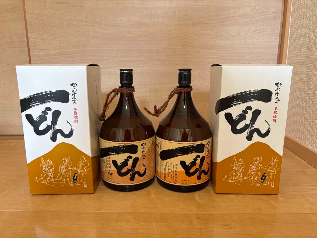 本格焼酎 一どん 杜氏の里笠沙 いっどん2本セット 未開栓 レア