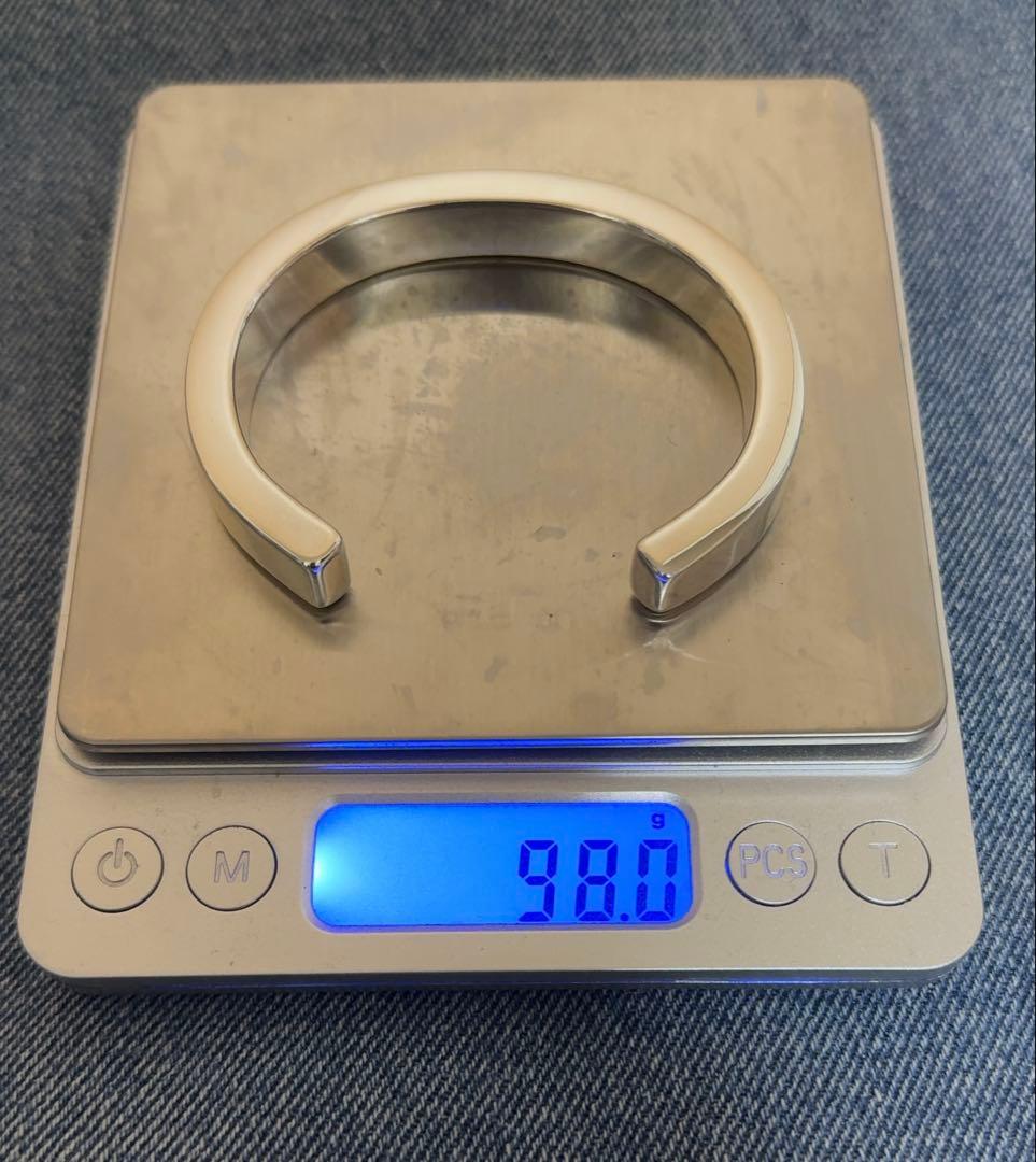 シルバー925 極太バングル　98g 極厚　オーダー品　ブレスレット