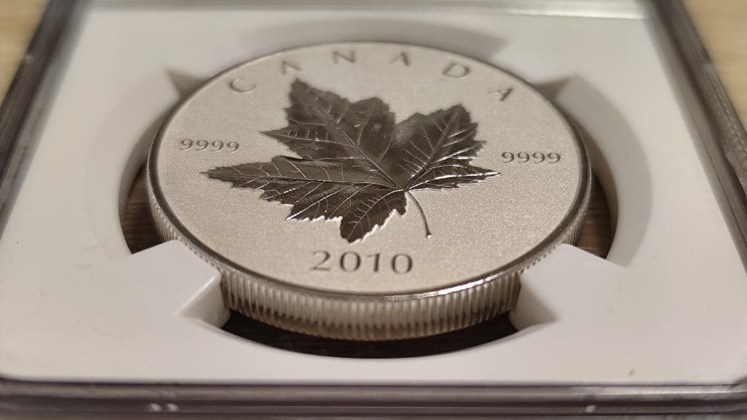 NGC PF68☆2010 カナダ メイプルリーフ 銀貨 純銀 記念 