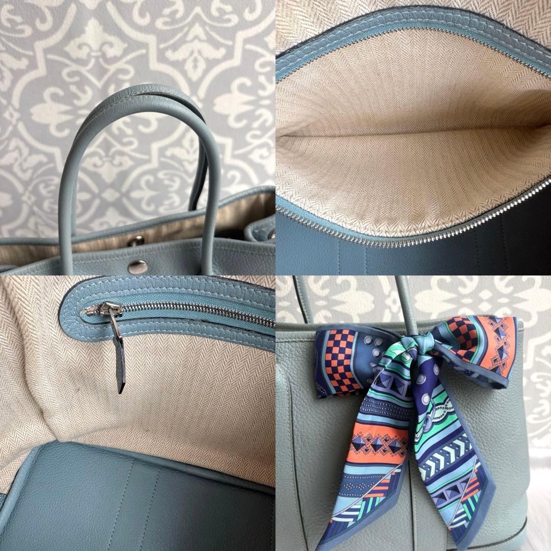 極美品☆HERMES エルメス ガーデンパーティーTPM ネゴンダ シエル