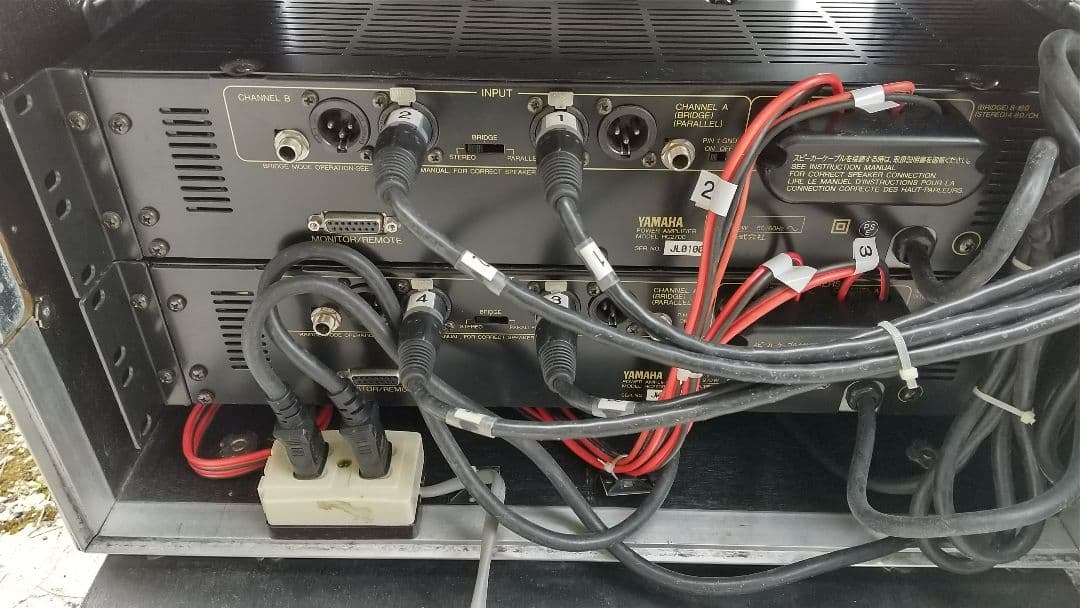 YAMAHA HC2700 2台 ケース パッチパネル付き