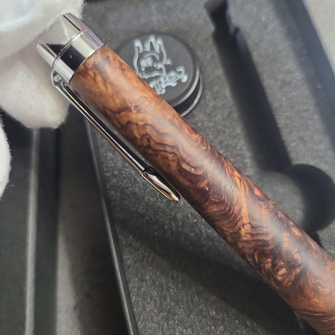 こぶた工房　サイアミーズローズウッド極上杢　シャープペンシル0.5ミリ　美品