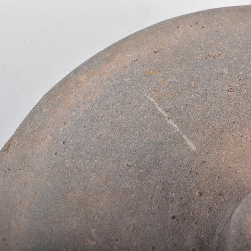 朝鮮美術　須恵器　新羅土器　新羅無釉土　合子　盒子　時代箱付　V　R7091