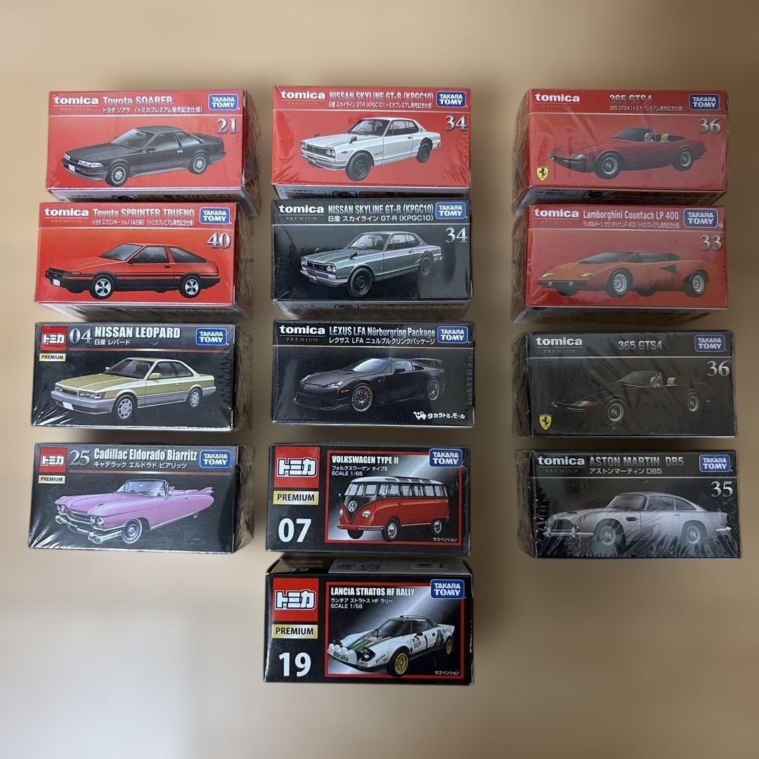 【トミカプレミアム】13台セット(発売記念仕様5台、タカラトミーモール1台含む)