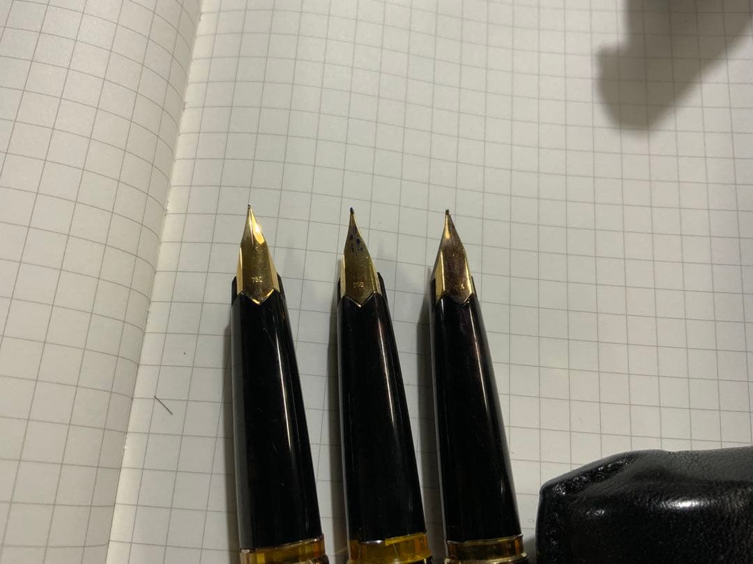 モンブラン　 ペン先　18K 3本セット　(型番121)