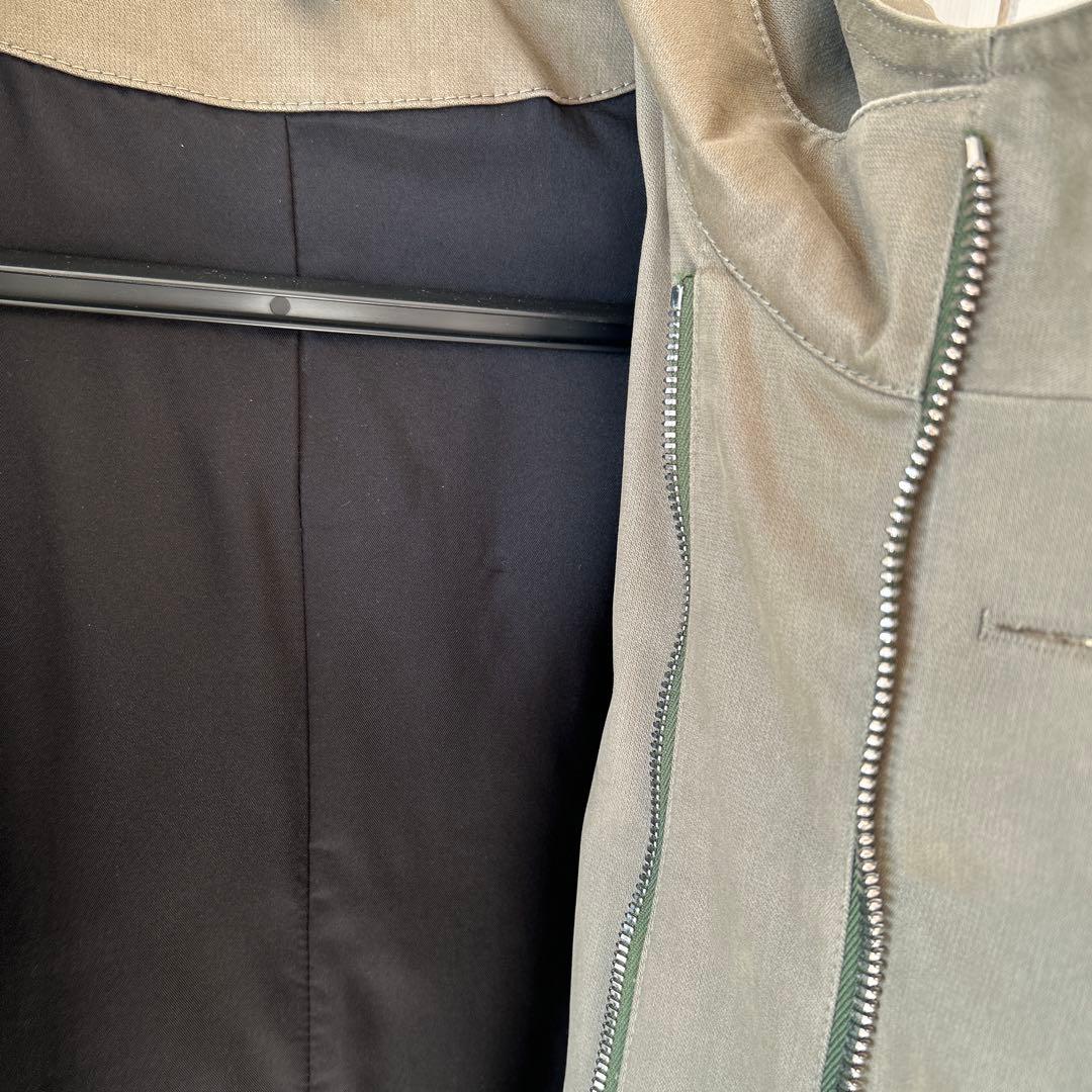 NEIL BARRETT ニールバレットコート　カーキ×ブラック　サイズ44