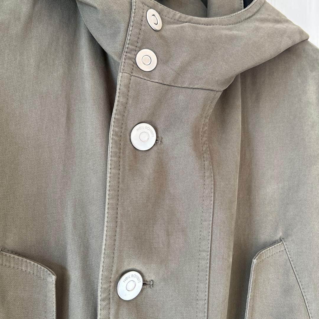 NEIL BARRETT ニールバレットコート　カーキ×ブラック　サイズ44