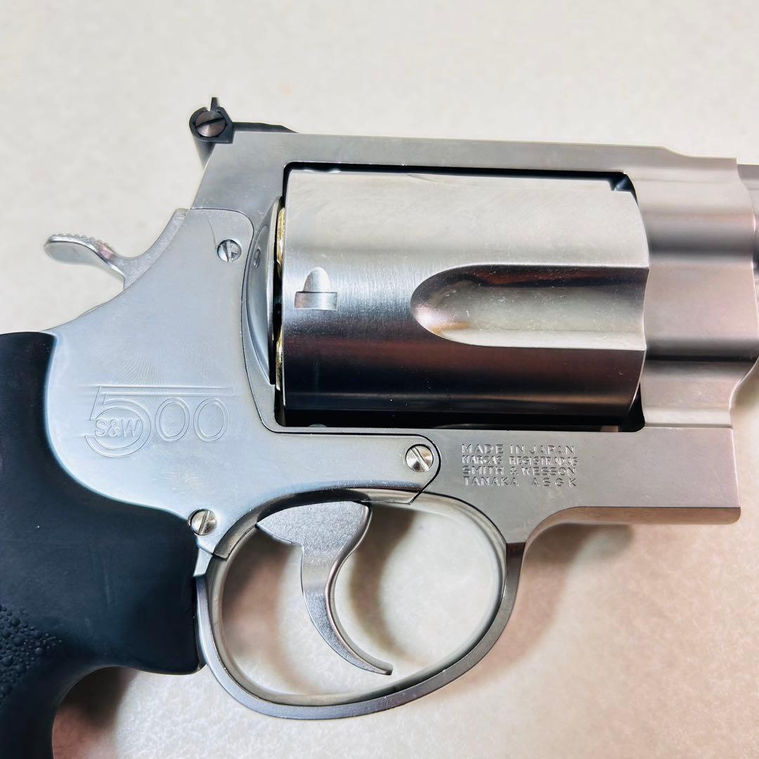 タナカ S&W M500 ステンレス 8インチ ガスリボルバー 6mm