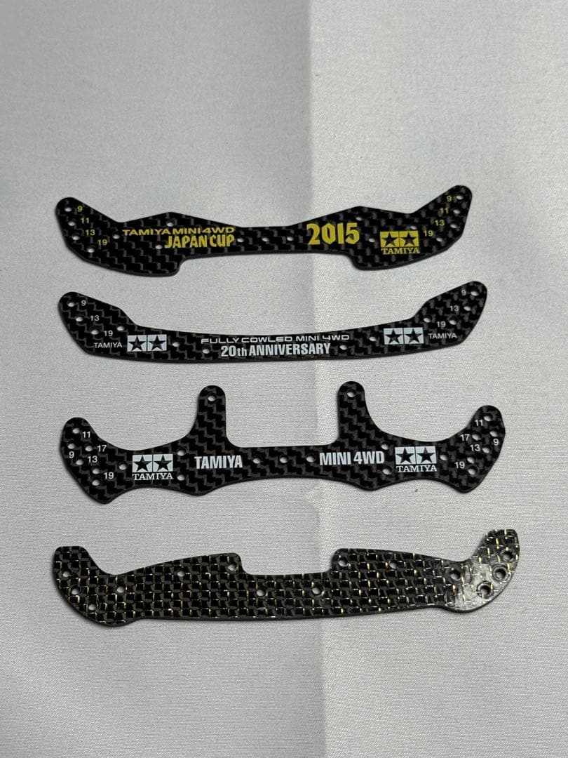 ミニ四駆 引退セット ジャパンカップ限定パーツ・公式カーボン含む