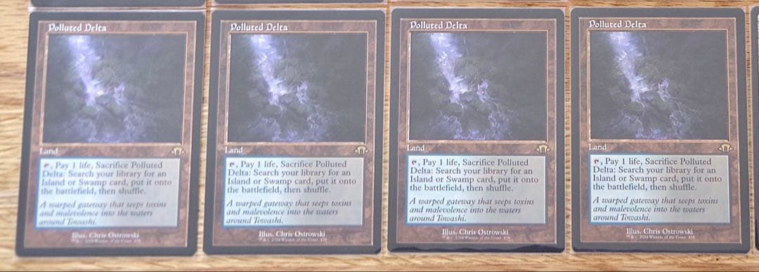 汚染された三角州　英語　４枚セット