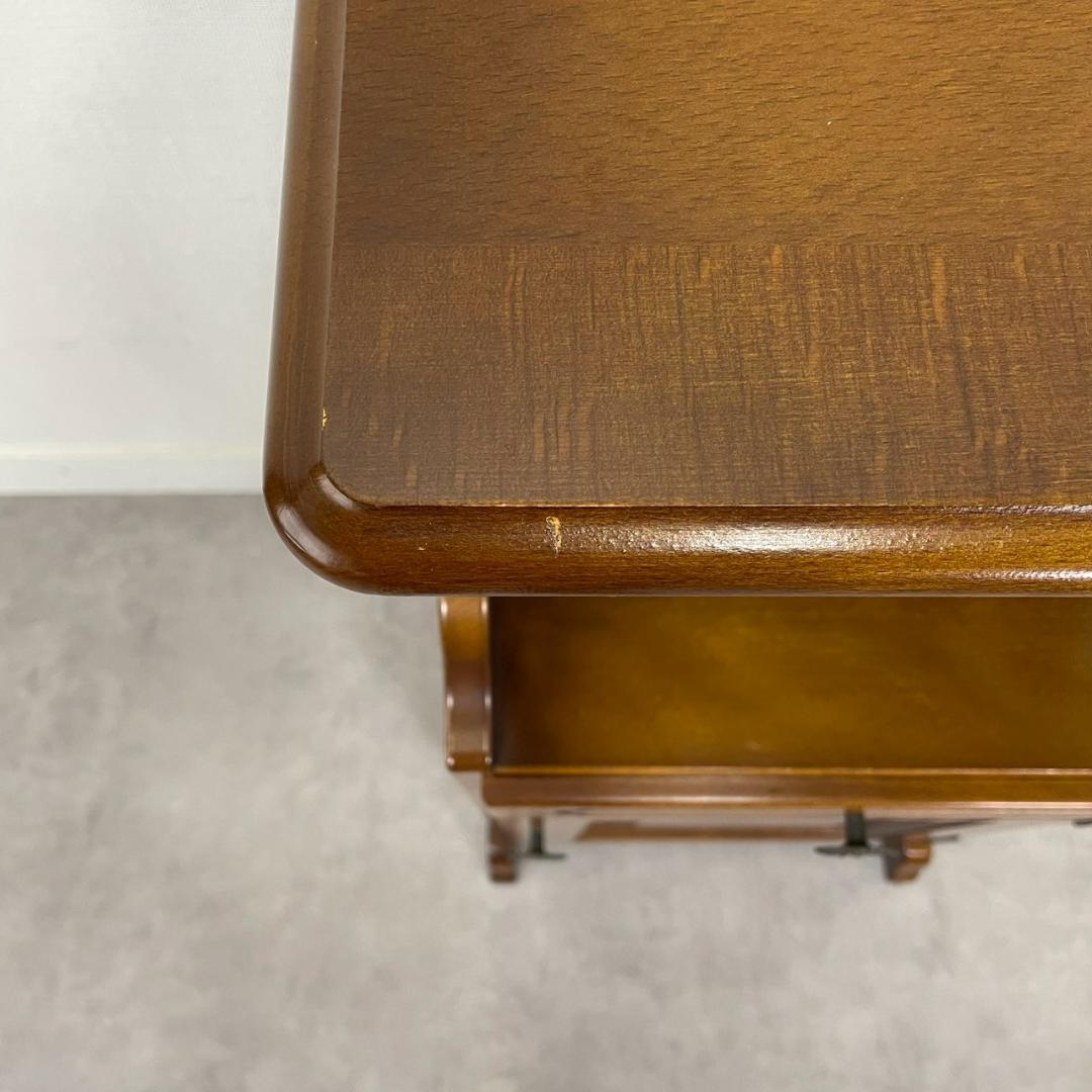 オールドカリモク コロニアル 電話台 サイドチェスト ディスプレイ台 ビンテージ