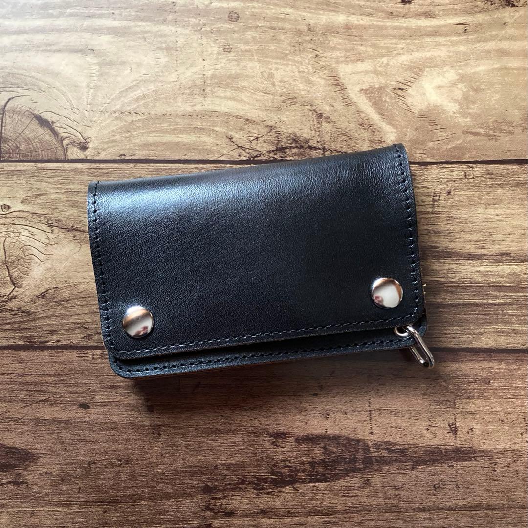 【れんじゃーず】ミドルトラッカーウォレット 3層【お札を折らずに収納】