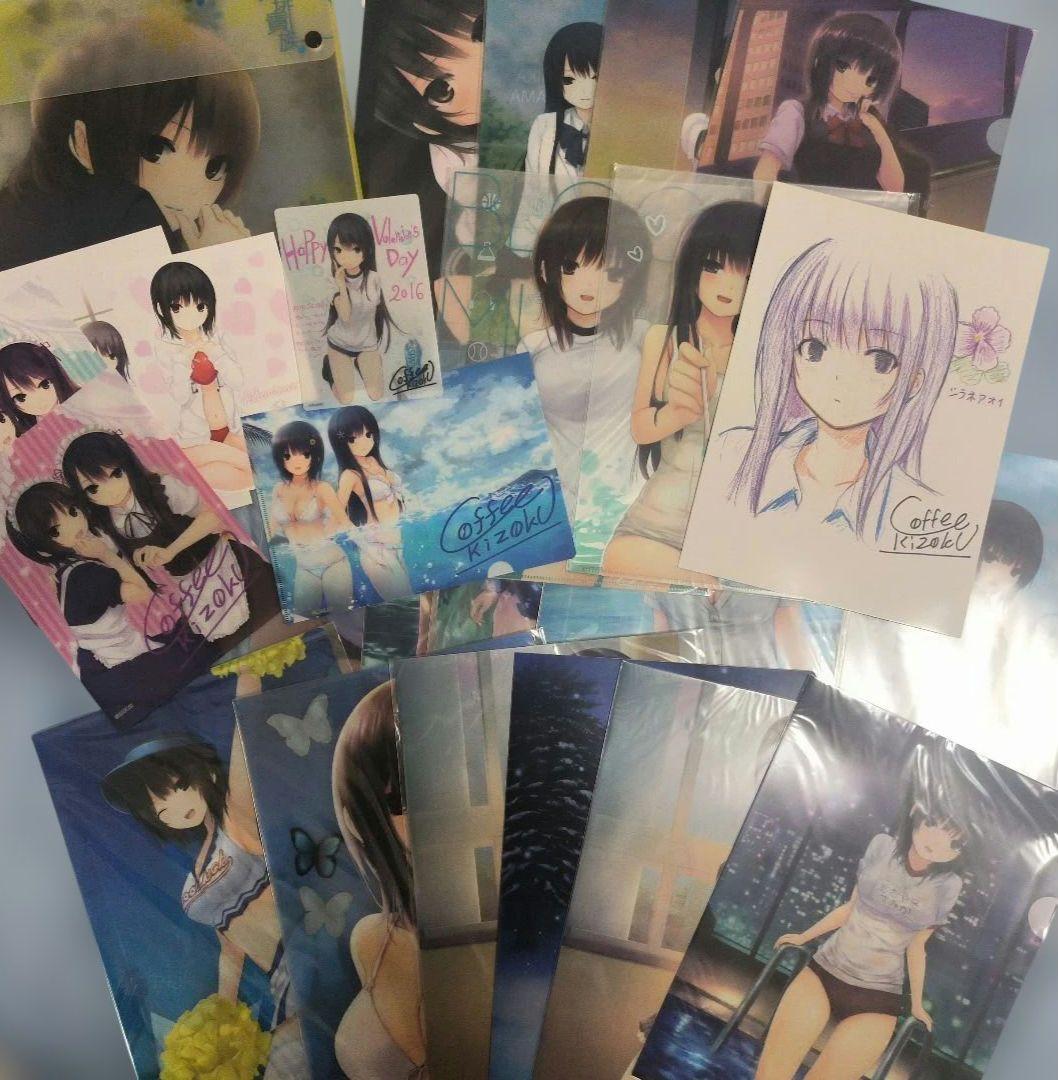 収納箱付き 珈琲貴族 大量 クリアファイル 等まとめ コミケ メロンボックス