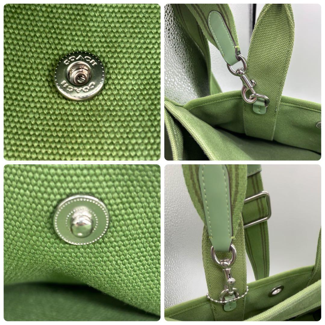 希少 ✨コーチ トートバッグ ショルダーバッグ カーゴトート 34 緑