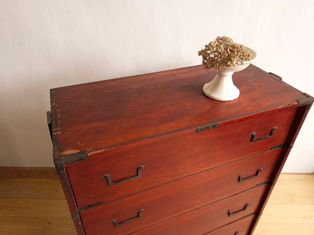 和箪笥　4段　古道具　古家具　和家具　ビンテージ　アンティーク　レトロ