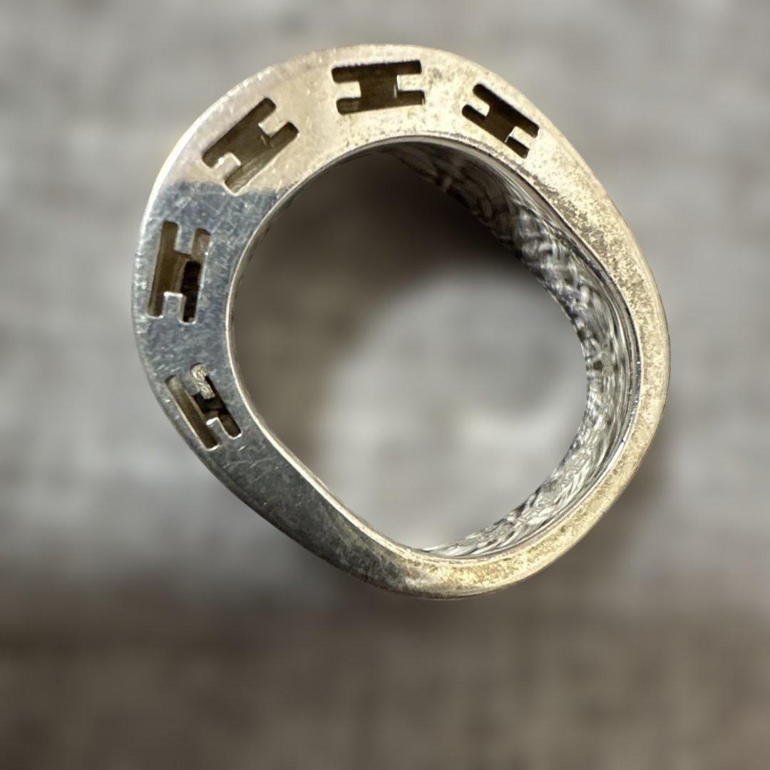 K*N様 値下げ　エルメス　シルバー925 カットアウトデザイン リング