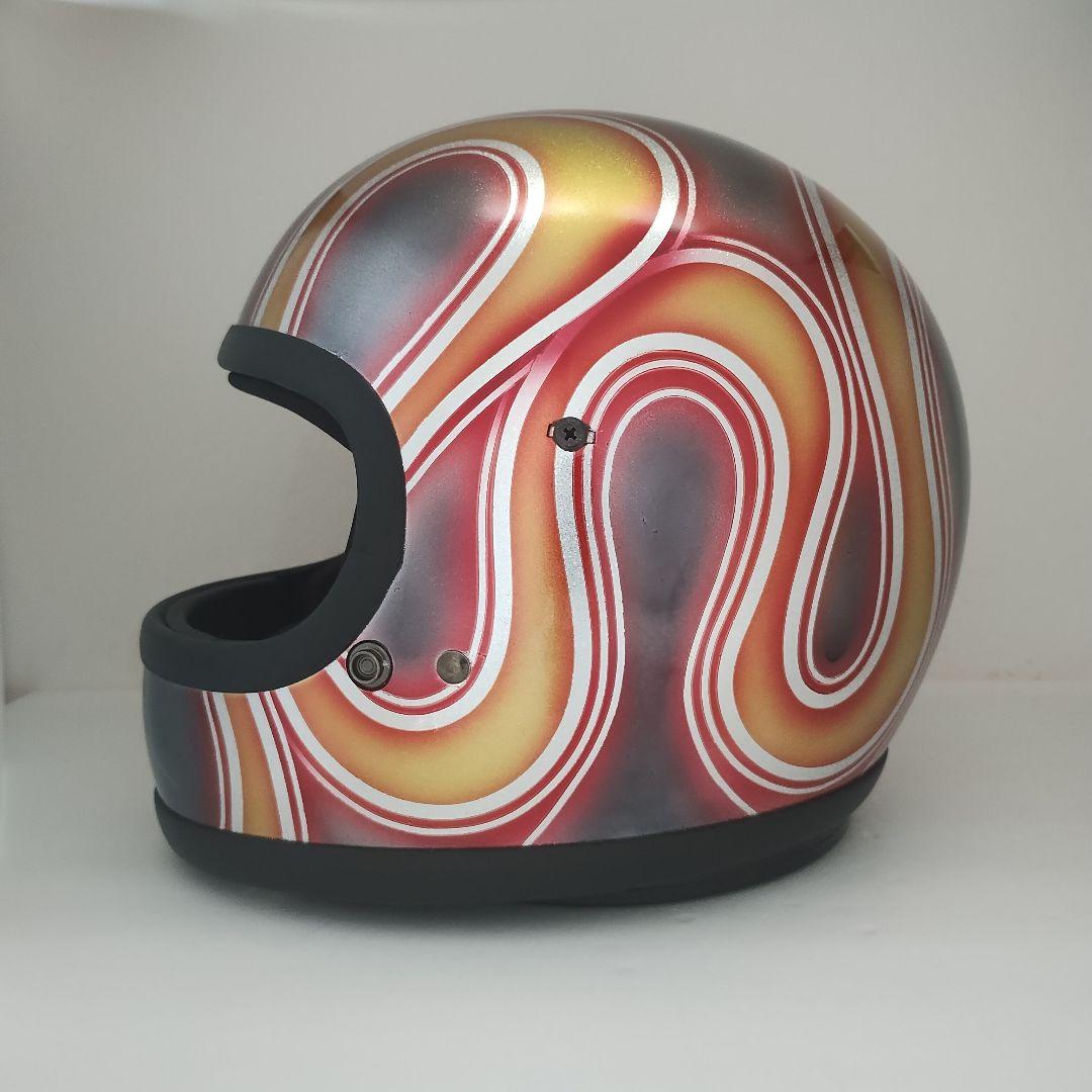 新品　カスタムペイント　フルフェイスヘルメット　ボバー　チョッパー　バイク