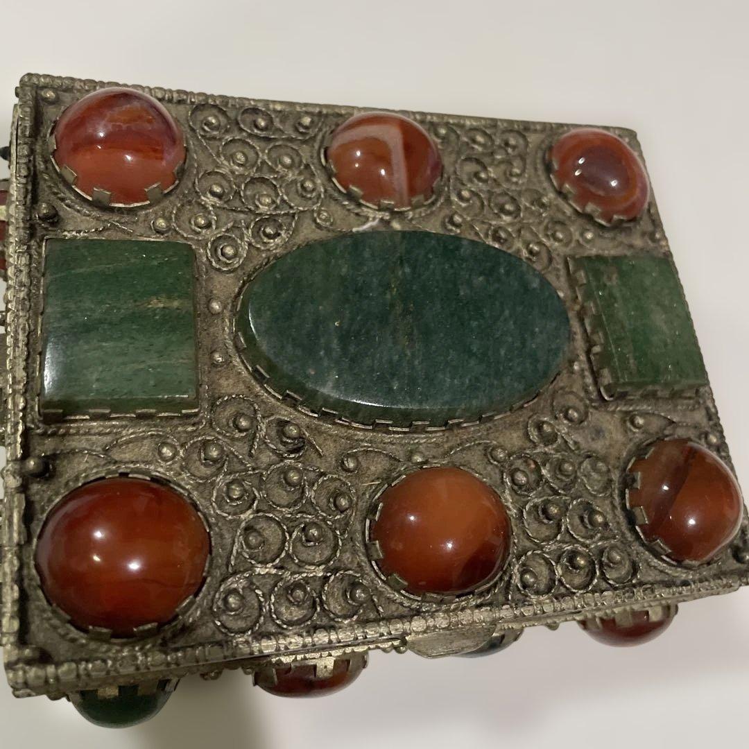 インド製 アンティーク 小物入れ 宝石箱