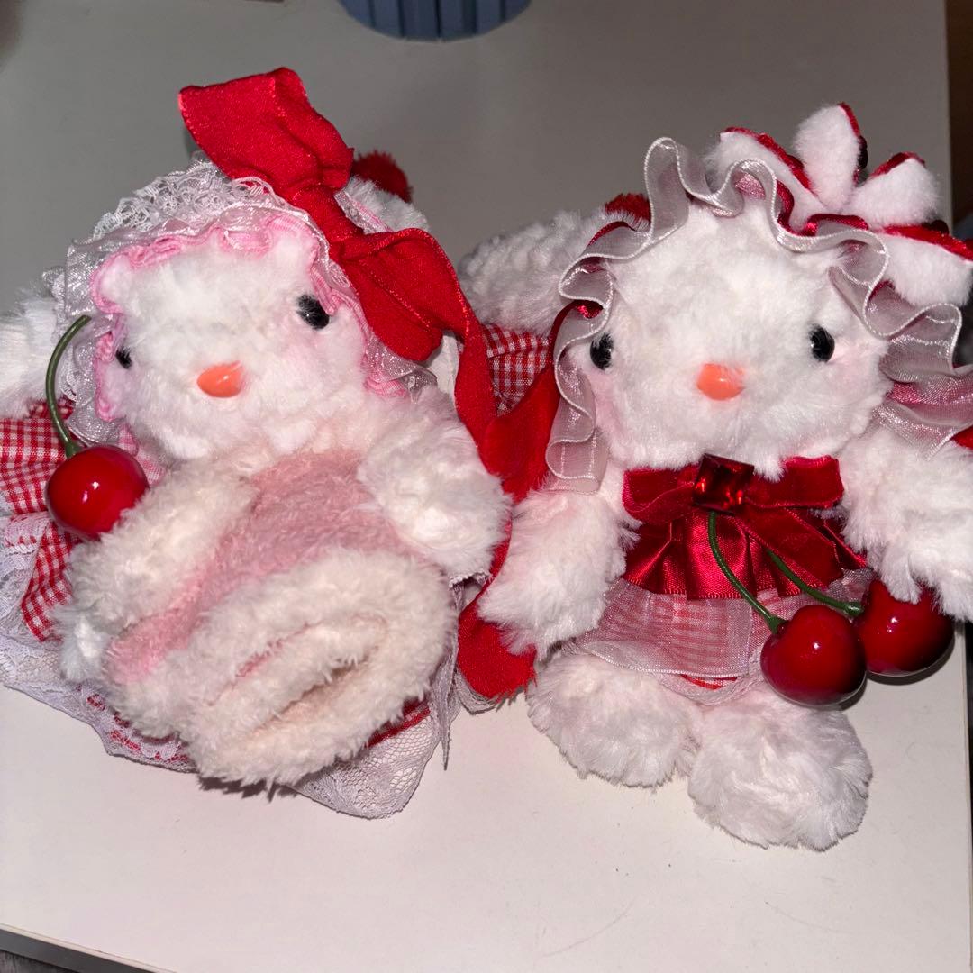 うさぎ　ねこ　ぬいぐるみ　ドール　キーホルダー　まとめ売り　フリル　レース