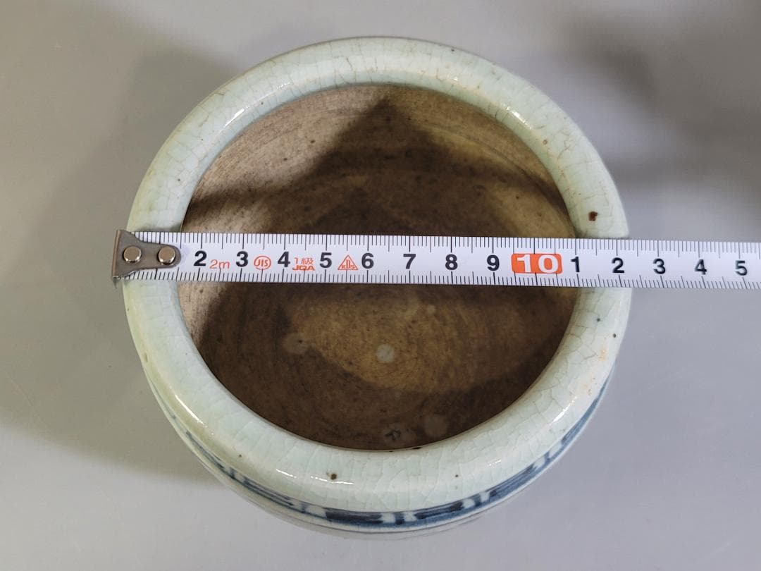 中国美術 青花 纏枝蓮花紋 壺 DT473