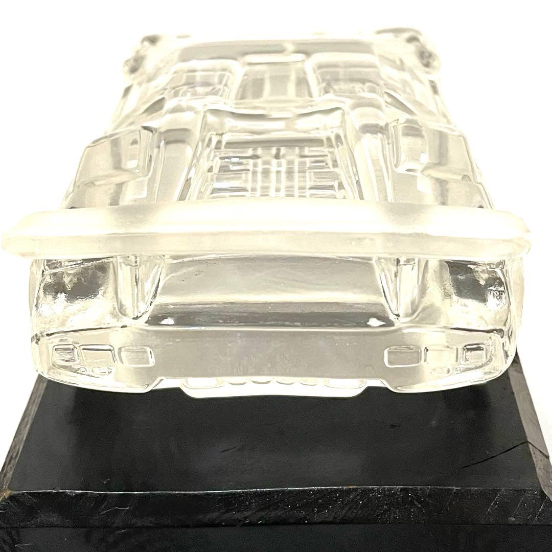 ランボルギーニ　カウンタック　クリスタル　ガラス　置物　台座付き