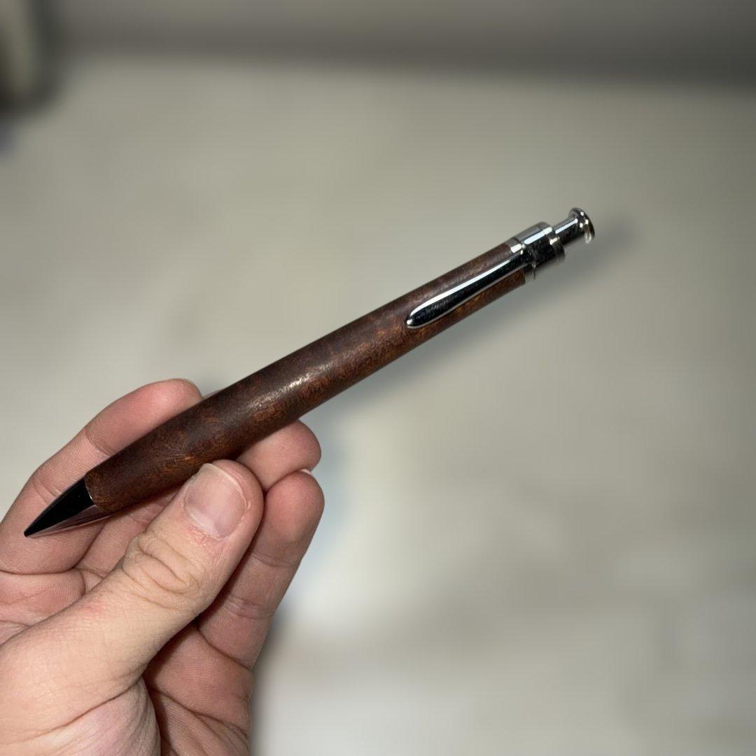 工房楔　シャープペンシル　サペリ杢