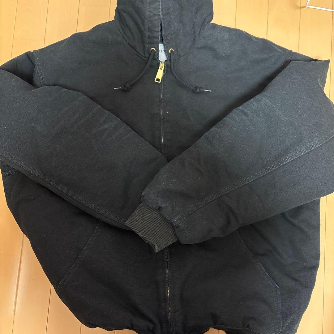 Carhartt 黒 フード付きジャケット XL