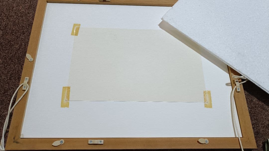 S.Okamoto カワセミハンティング 水彩画？ 版画？