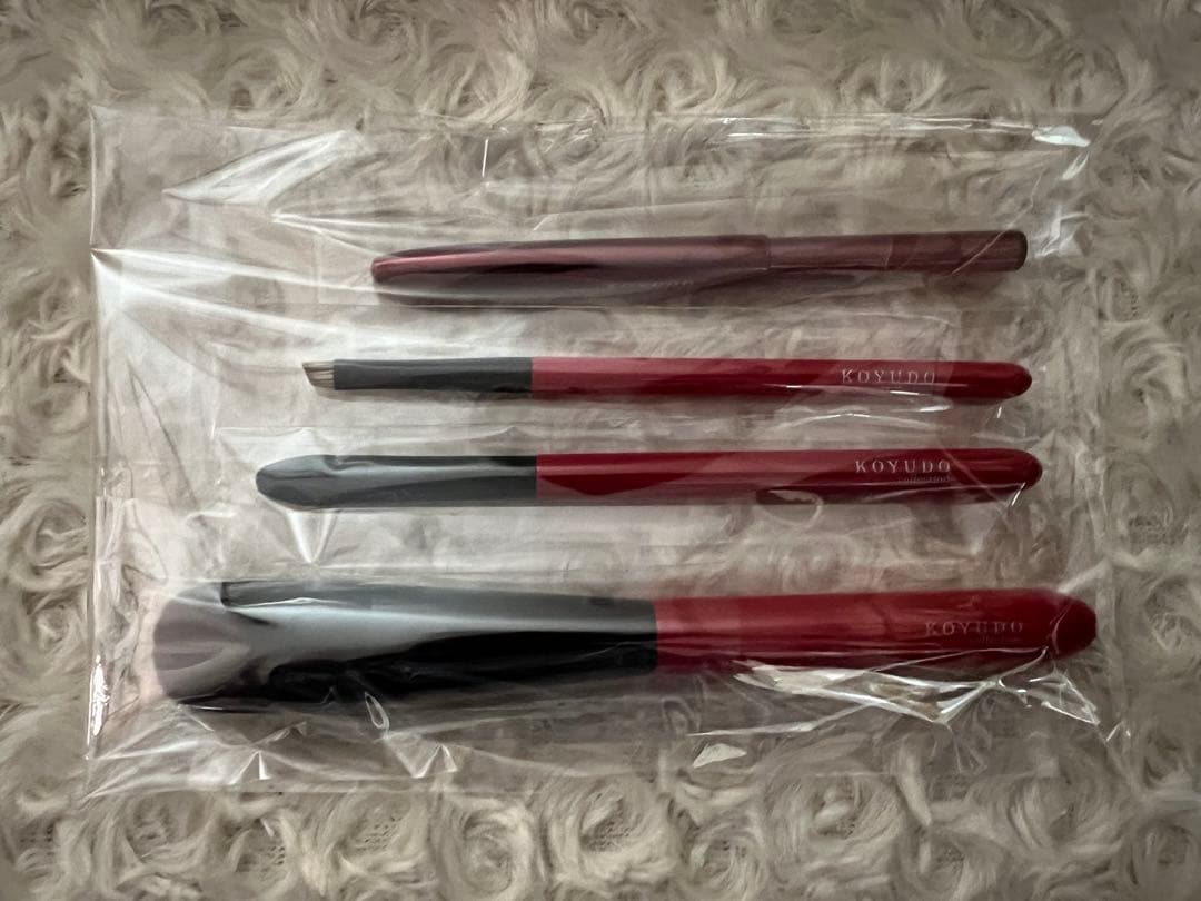 熊野筆　晃祐堂　KOYUDO collection 赤軸 メイクブラシセット