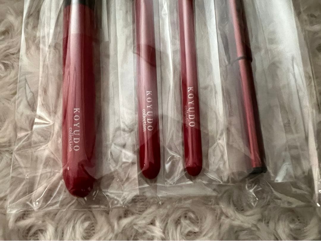 熊野筆　晃祐堂　KOYUDO collection 赤軸 メイクブラシセット