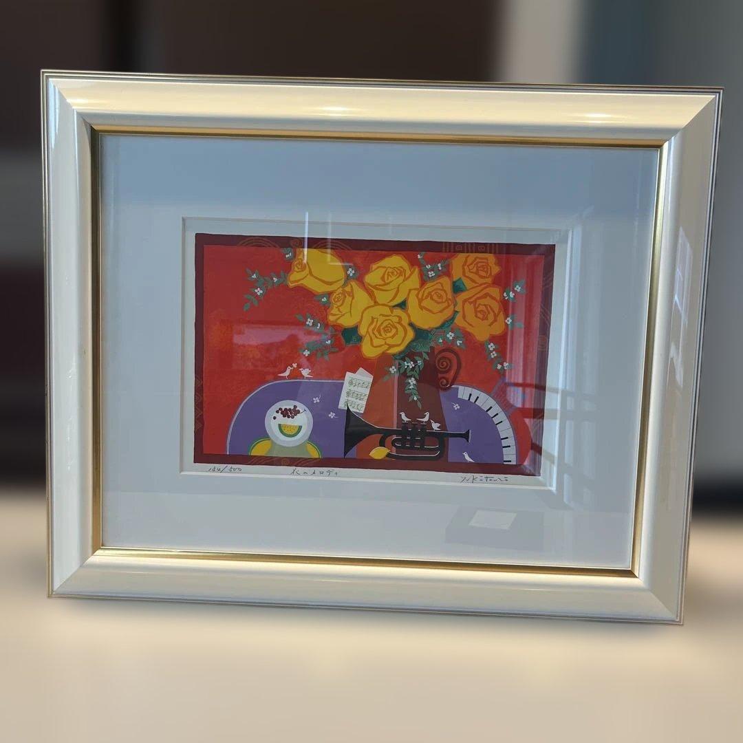 抽象画 花のデザイン