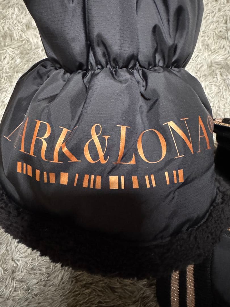 MARK&LONA ブラックレッグウォーマー フリーサイズ