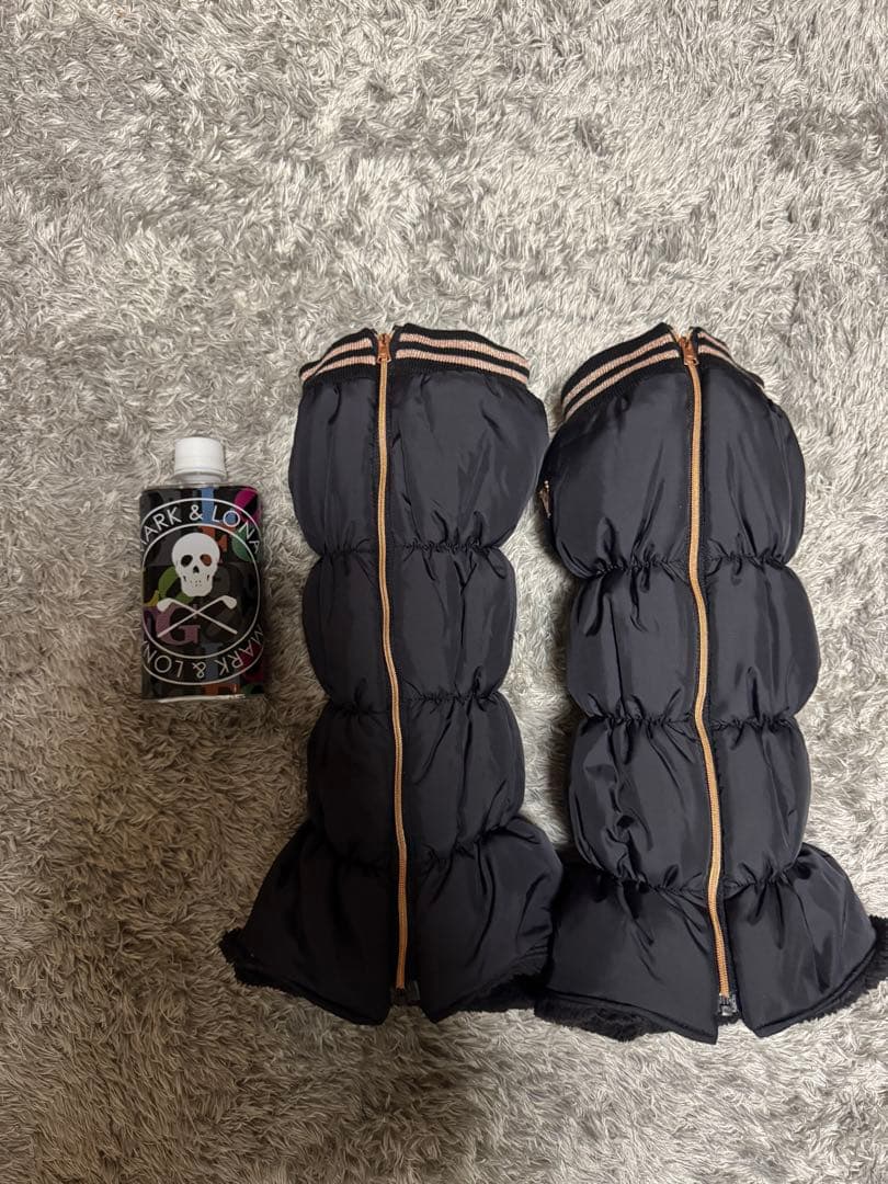 MARK&LONA ブラックレッグウォーマー フリーサイズ