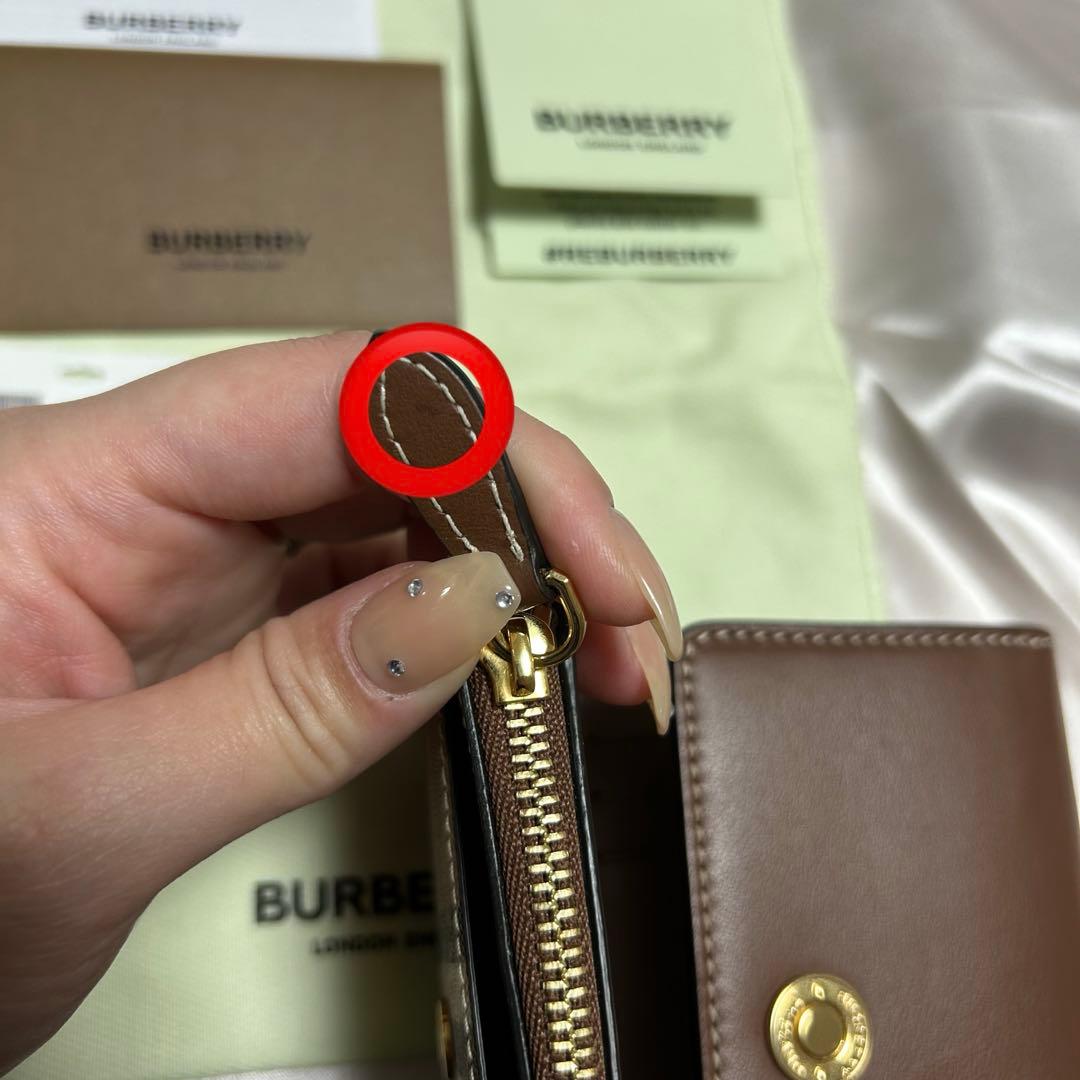 バーバリー BURBERRY 財布 ウォレット ブラウン ベージュ ほぼ未使用