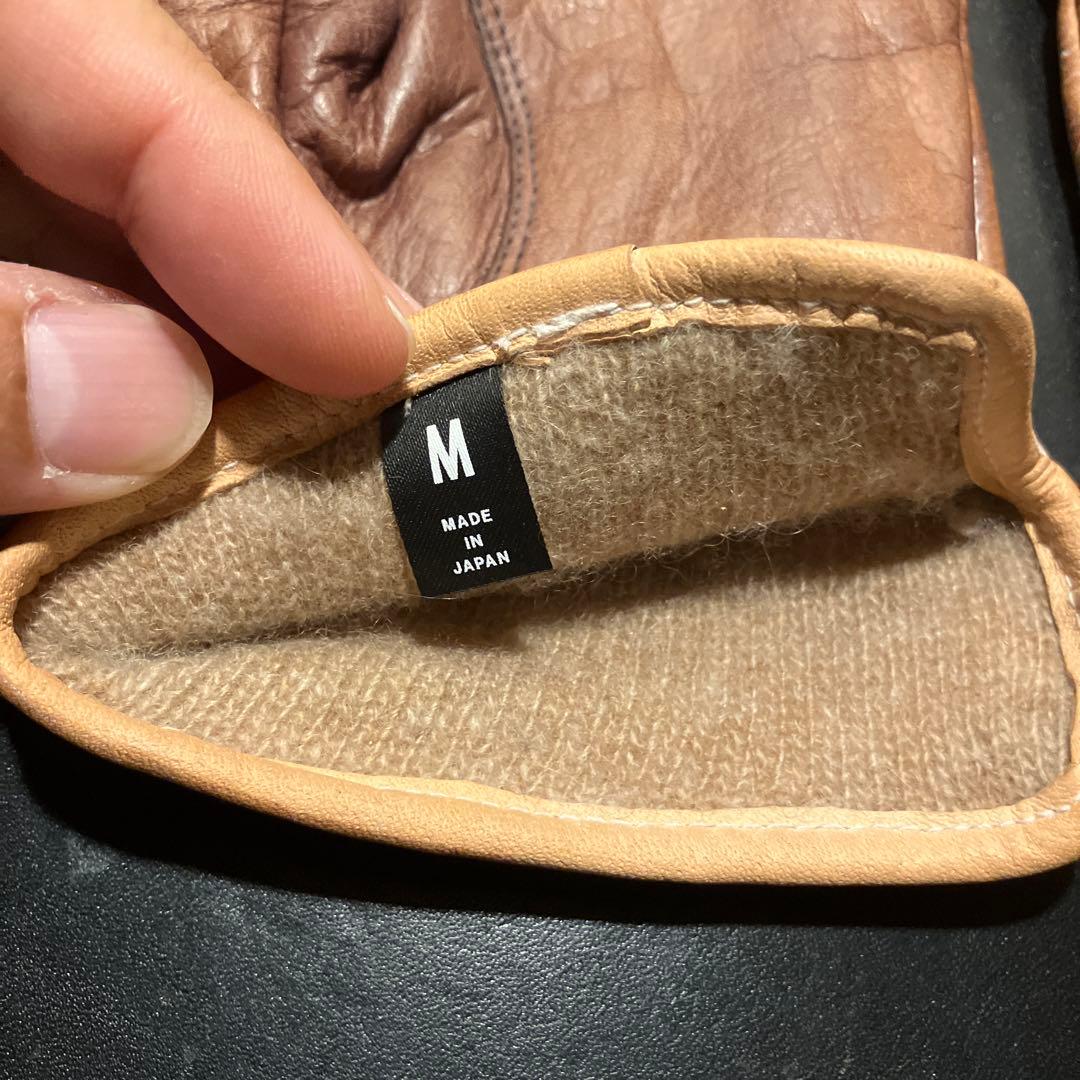 G*8様 moto/motor/レザーグローブ/カシミア